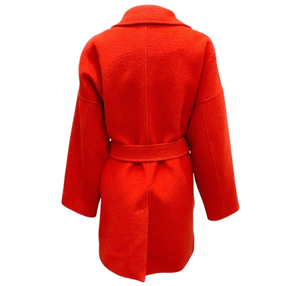 MALEJ TOMATO WOOL COAT WITH BELT - Picture 3 of 5